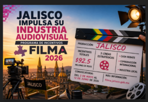 Jalisco apuesta por el cine: lanzan FILMA 2026 con bolsa millonaria